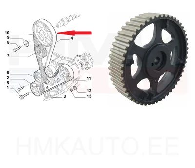 Poulie d'arbre à cames OEM Fiat Ducato 2,3JTD - FIAT  504096180 - OE - 100% Genuine Part