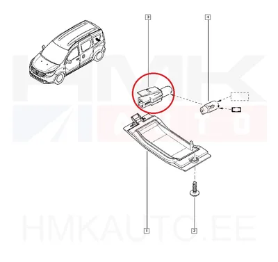 Патрон лампы номерного знака OEM Renault/Dacia - REN  8200508260 - OE - 100% Genuine Part