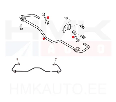 Stabilisaatori varras komplektne, tagumine OEM Iveco Daily 35S 2014- - IVEC  5801639542 - OE - 100% Genuine Part