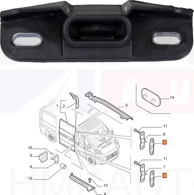 Liugukse suunaja vastus OEM Jumper/Boxer/Ducato 2012- - PSA 1610740380 - OE - 100% Genuine Part