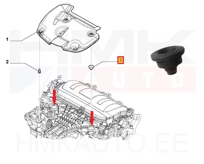 Втулка крышки двигателя OEM Citroen/Peugeot/Fiat 2,0HDI - PSA  0137H8 - OE - 100% Genuine Part