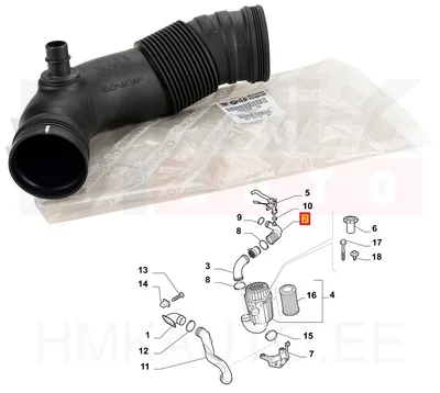 Õhufiltri toru OEM Fiat Ducato 2,3JTD 2011- - FIAT  1369012080 - OE - 100% Genuine Part