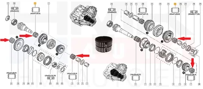 Käigukasti nõellaager OEM Renault 42x47x30 - REN  8200117772 - OE - 100% Genuine Part