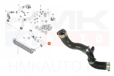 Turbo õhutoru OEM Renault Master 2,3DCI 2014- RWD - REN 144605647R - OE - 100% Genuine Part