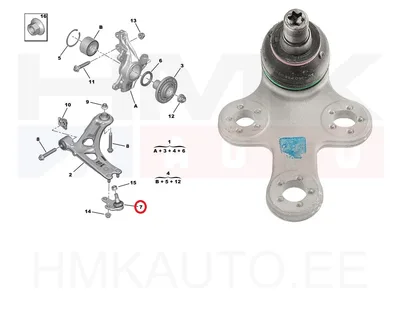 Sarniir OEM Berlingo/Partner/Combo/ProAce City 2019- (alumiinium õõtshoob) - PSA 9831088880 - OE - 100% Genuine Part
