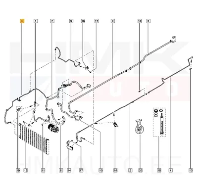 Konditsioneeri toru OEM Renault Trafic III 2014- (R134a) - REN 924404642R - OE - 100% Genuine Part