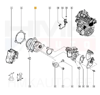 EGR jahutusradiaator OEM Renault Trafic 2,0DCI 2019- - REN  147354591R - OE - 100% Genuine Part