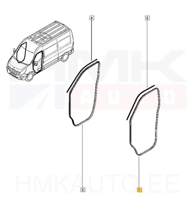 Esiukse tihend OEM Renault Master 10- >>808328454R - REN  808328755R - OE - 100% Genuine Part