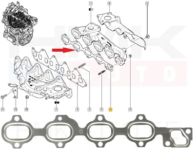 Väljalaskekollektori tihend Renault 1,6dCi - 290.821 - Elring