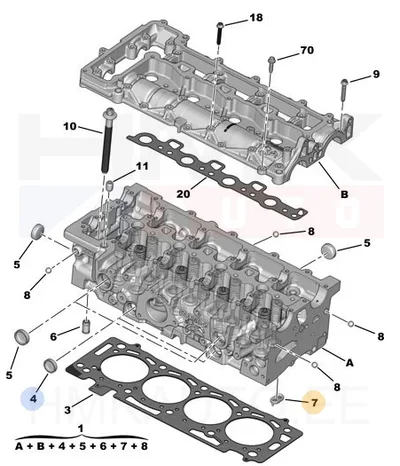 Обратный клапан масла OEM Jumper/Boxer 2,0/2,2Hdi Euro6 - PSA 9840865680 - OE - 100% Genuine Part
