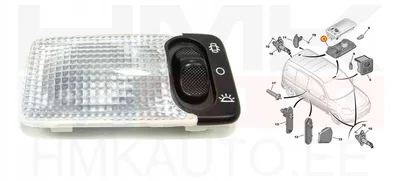 Salongi laevalgusti OEM Citroen/Peugeot - PSA  6362K9 - OE - 100% Genuine Part