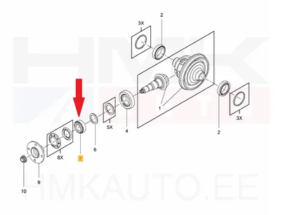 Reduktori laager OEM Renault Master III (RWD) - REN  381402881R - OE - 100% Genuine Part