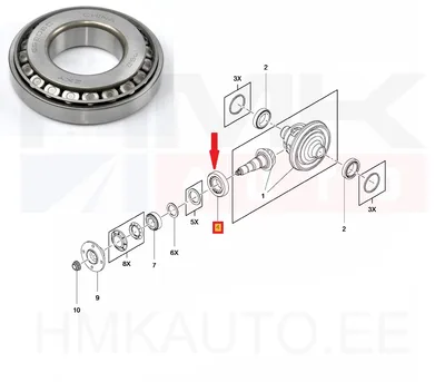 Reduktori laager OEM Renault Master III (RWD) - REN 381204994R - OE - 100% Genuine Part