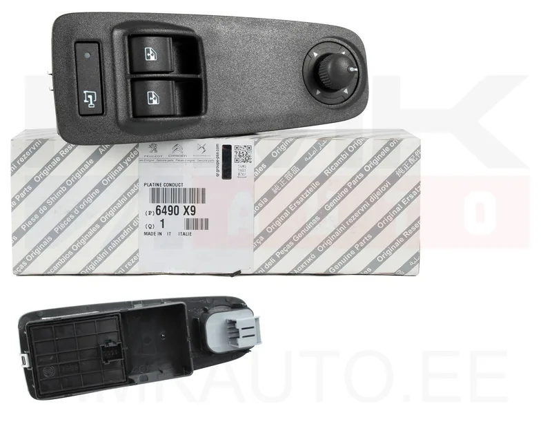 Klaasitõstuki ja peegli lüliti vasak OEM Jumper/Boxer/Ducato 2006-11 - PSA 6490X9 - OE - 100% Genuine Part