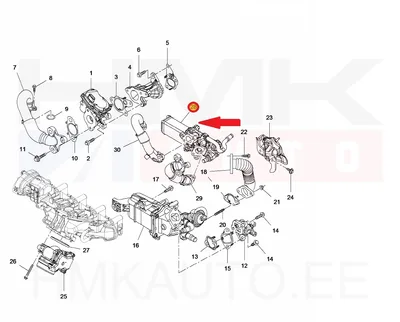 EGR moodul OEM Renault Master 2,3DCi 2019- Euro6 M9T-716 - REN 147355889R - OE - 100% Genuine Part