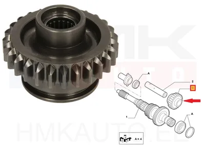 Tagurpidi käigu hammasratas 27H Jumper/Boxer/Ducato II-III MLGU - MAS  12834 - Masiero (AM Gears)