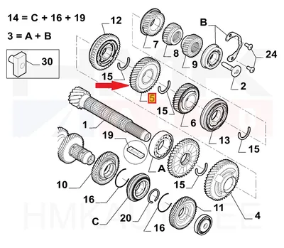 2-käigu hammasratas 21X41 OEM Jumper/Boxer MLGU  2021- - PSA  9845228480 - OE - 100% Genuine Part