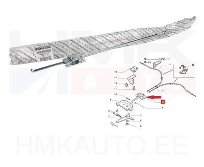 Seisupiduri reguleervarras OEM Jumper/Boxer/Ducato 2006-  L2 - FIAT  1383935080 - OE - 100% Genuine Part
