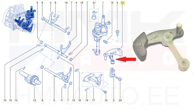 Käiguhoovastiku liigend OEM Renault/Dacia - REN  329800694R - OE - 100% Genuine Part