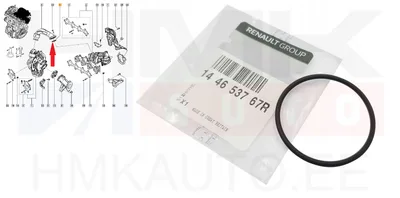 Turbo õhutoru tihend OEM Renault Master 2,3DCi 2014- - REN  144653767R - OE - 100% Genuine Part