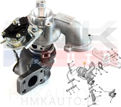 Turbolaadur OEM Citroen/Peugeot/Fiat/Ford 1,6HDI - PSA  0375Q9 - OE - 100% Genuine Part