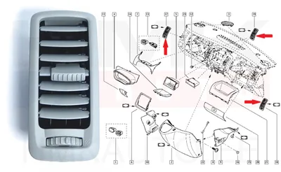 Salongi õhuava rest Renault Trafic II/Opel Vivaro A - REN 7701065003 - OE - 100% Genuine Part