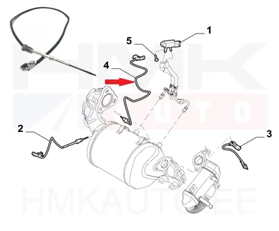 Датчик температуры выхлопных газов OEM Renault Trafic III 1.6DCI - REN  226400467R - OE - 100% Genuine Part