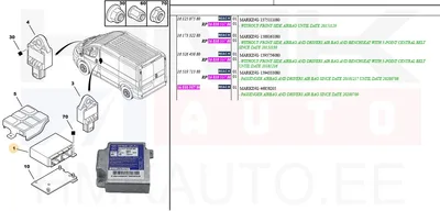 Airbagi juhtplokk OEM Jumper/Boxer/Ducato 2014- - PSA  1681055780 - OE - 100% Genuine Part