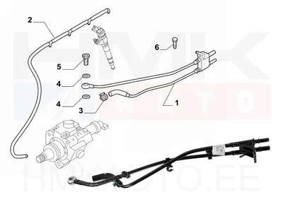 Kütusetorustik OEM Fiat/Iveco 2,3JTD Euro5 - FIAT  504375094 - OE - 100% Genuine Part
