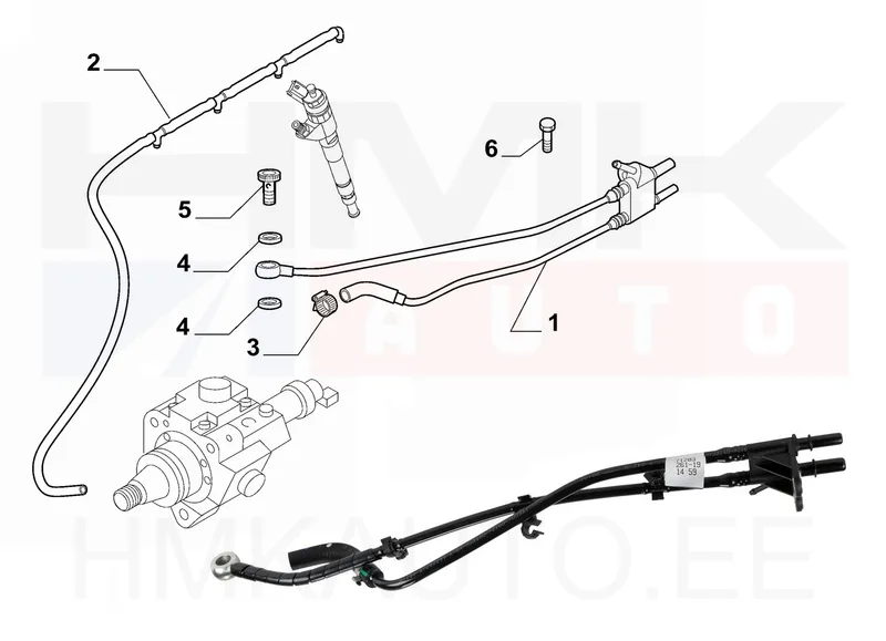 Kütusetorustik OEM Fiat/Iveco 2,3JTD Euro5 - FIAT 504375094 - OE - 100% Genuine Part