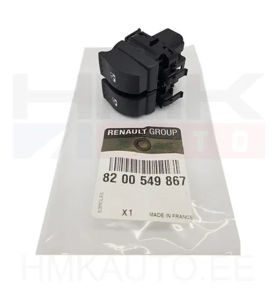 Klaasitõstuki lüliti vasak eesmine OEM Renault Trafic II/Opel Vivaro/Nissan Primastar 2006- - REN  8200549867 - OE - 100% Genuine Part