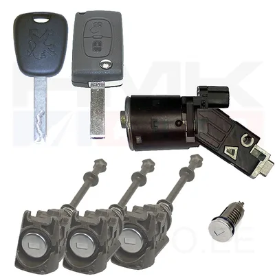 Lukkude komplekt koos süütelukuga OEM Peugeot Partner 2008- - PSA  4162LG - OE - 100% Genuine Part