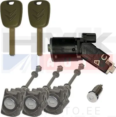 Lukkude komplekt koos süütelukuga OEM Citroen Berlingo 2008- - PSA  4162LF - OE - 100% Genuine Part