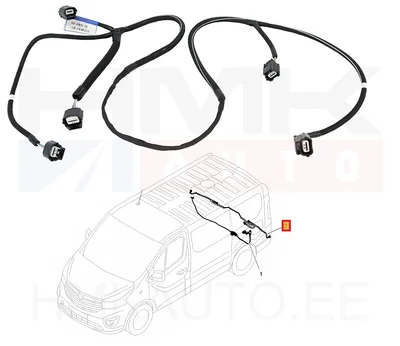 Parkimisandurite juhtmestik tagumine OEM Renault Trafic III 2015- - REN 240158982R - OE - 100% Genuine Part