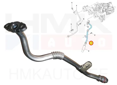 Turbo õli tagasivoolutoru OEM Renault Master 2,3DCI - REN  151989505R - OE - 100% Genuine Part