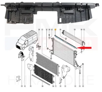 Jahutusradiaatori tuulesuunaja pealmine OEM Renault Master 2019- - REN  214760061R - OE - 100% Genuine Part