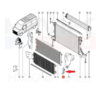 Jahutusradiaatori tuulesuunaja alumine vasak OEM Renault Master 2019- - REN  214690992R - OE - 100% Genuine Part
