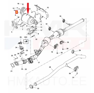 Tahmafilter(DPF/FAP) OEM Renault Trafic 1,6dCi Euro6C 70/88kW 2016- - REN 208A02563R - OE - 100% Genuine Part