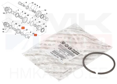 Circlip de roulement boîte de vitesses OEM Jumper/Boxer/Ducato 3,0HDI 2006- - FIAT 55259292 - OE - 100% Genuine Part