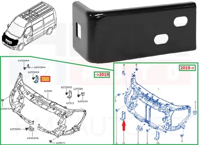 Front panel lower bracket right OEM Renault Master 2010- - REN  8200657217 - OE - 100% Genuine Part