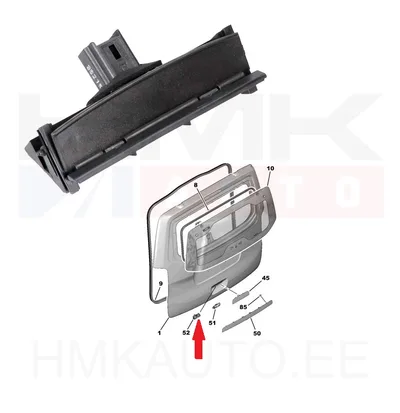 Tagaluugi lüliti OEM Jumpy/Expert/Scudo/Proace 2016-, Partner/Berlingo/2018- - PSA 98114453XT - OE - 100% Genuine Part