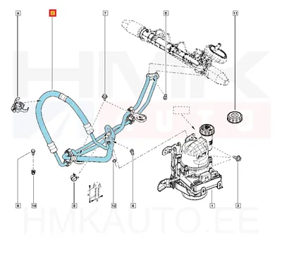 Roolivõimendi torude komplekt OEM Dacia - REN 497206472R - OE - 100% Genuine Part