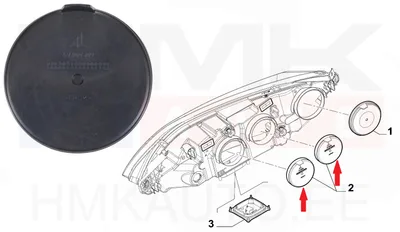Колпачок фары OEM Jumper/Boxer/Ducato 2014-  Ø85mm - PSA  1607126680 - OE - 100% Genuine Part