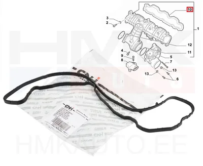 Прокладка впускного коллектора OEM Fiat Ducato 2,3JTD 2011- Euro5 - FIAT 5801484362 - OE - 100% Genuine Part