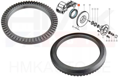 ABS rõngas rattarummule esi OEM Renault Master/Mascott 98-07 RWD - REN 5010439871 - OE - 100% Genuine Part