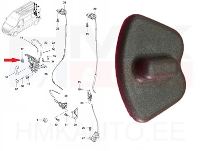 Кнопка дверного замка сдвижной /задней двери OEM Master/Movano/NV400 - REN 8200766682 - OE - 100% Genuine Part