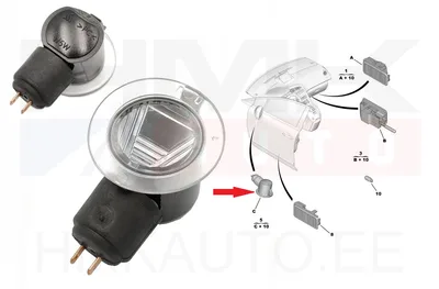 Фонарь освещения порога в зеркале левое OEM Citroen C3/C4 Picasso/ Peugeot 3008/5008 - PSA 6325G8 - OE - 100% Genuine Part