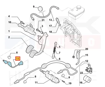 Sidurisilindri toru OEM Expert/Jumpy/Scudo 2007- - PSA  2156L7 - OE - 100% Genuine Part