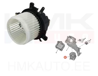 Мотор отопителя салона Jumpy/Expert 2016-, Berlingo/Partner/Rifter 2018- - DEA07025 - Denso