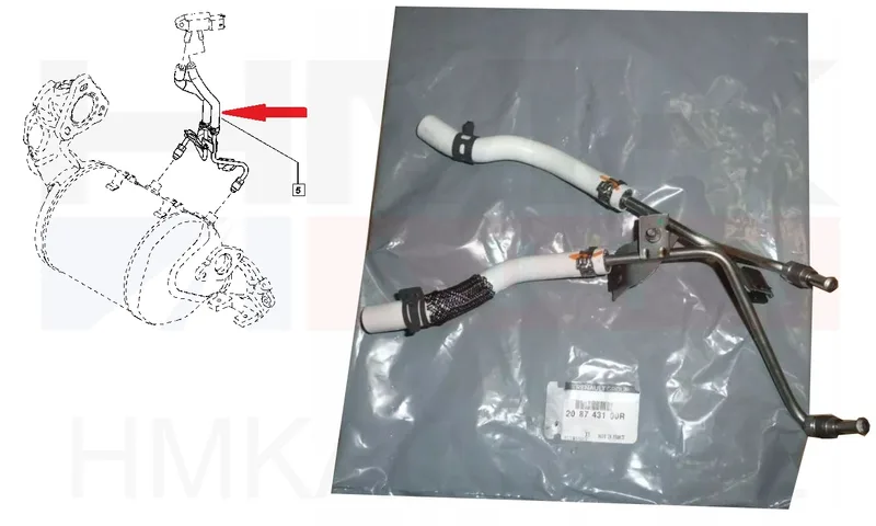 Väljalaskegaaside rõhuanduri torud OEM Renault - REN 208743100R - OE - 100% Genuine Part